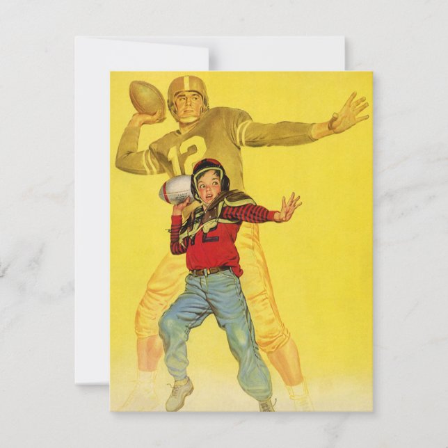 Vintage Sportarten, Junge als zukünftige Fußball Q (Vorderseite)