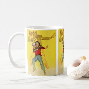 Vintage Sportarten, Junge als zukünftige Fußball Q Tasse