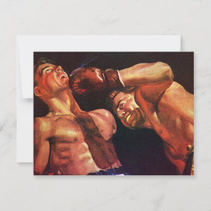 Vintage-Sportboxen, Boxer beim Schlagkampf