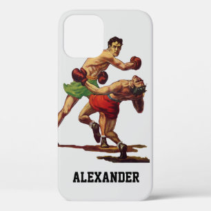 Vintage Sportboxen, Boxer in einem Kampf Case-Mate iPhone Hülle