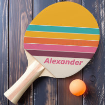 Vintage Sportcreme-Regenbogen mit dem Namen