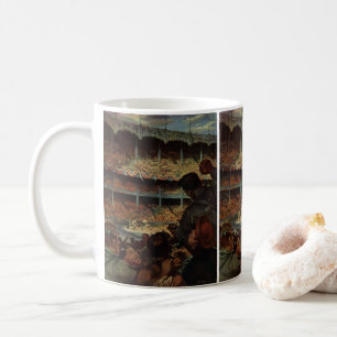 Vintage Sportfans im Baseballstadion Kaffeetasse