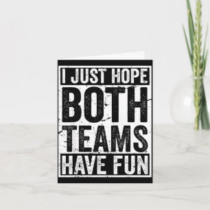 Vintage-Sportteam-Crew-Spiel hoffe, beide Teams ha Karte