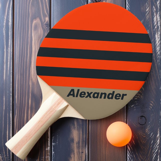 Vintage Sportwüste Wiesenstreifen mit Namen Tischtennis Schläger (Von Creator hochgeladen)