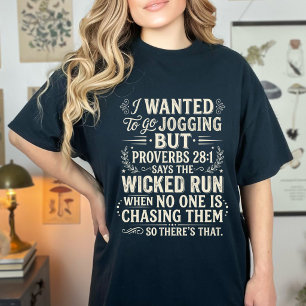 Vintage Sprichwort 28:1 Jogging Humor Zitat T-Shirt