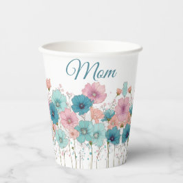 Vintage Spring Flowers for Mom Pappbecher