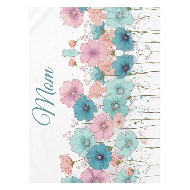 Vintage Spring Flowers for Mom Tischdecke (Vorderseite)