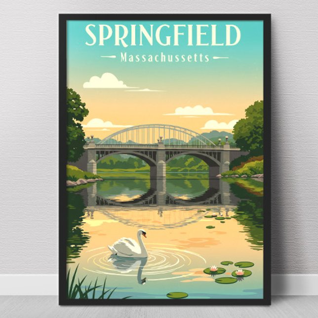 Vintage Springfield Massachusetts Poster (Von Creator hochgeladen)