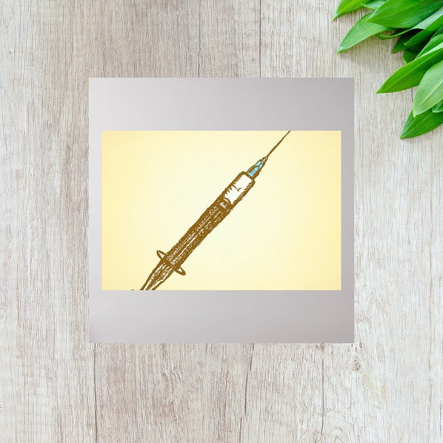 Vintage Spritze Medizinische Gesundheitspflege Ske Poster (Von Creator hochgeladen)