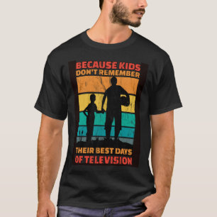 Vintage-Spruch Fußball Vater und Sohn T-Shirt