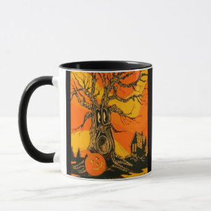 Vintage Spuk Baum-Tasse Halloweens Tasse