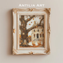 Vintage Spuk Hausmalerei Whimsical Geister