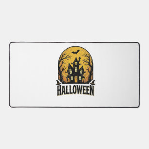 Vintage Spukhaus Halloween-Shirt-Design_1 Schreibtischunterlage