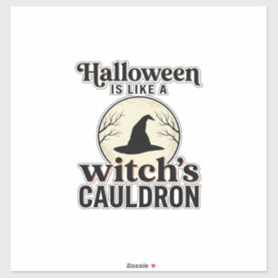 Vintage Spukschloss Halloween Town T-Shirt Design Aufkleber