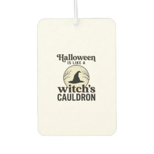 Vintage Spukschloss Halloween Town T-Shirt Design Autolufterfrischer