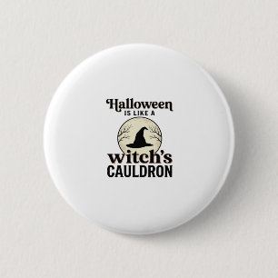 Vintage Spukschloss Halloween Town T-Shirt Design Button