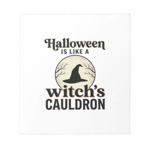 Vintage Spukschloss Halloween Town T-Shirt Design Notizblock