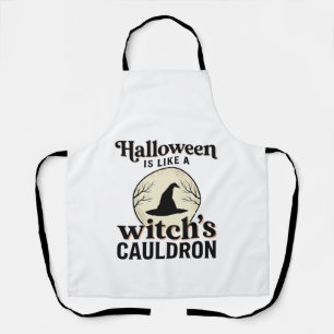 Vintage Spukschloss Halloween Town T-Shirt Design Schürze