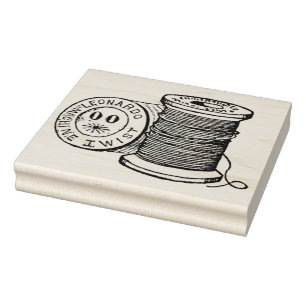 Vintage Spulen Faden-der Gummikunst-Briefmarke Gummistempel