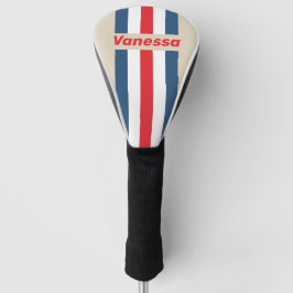 Vintage Squadron Pin gestreift mit Namen Golf Headcover