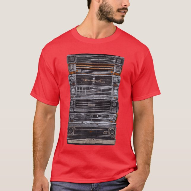 Vintage Square Body Truck T-Shirt (Vorderseite)