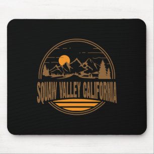 Vintage Squaw Valley Kalifornien Bergwandern Dr Mousepad