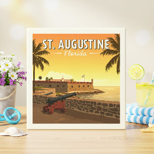Vintage St. Augustine Florida Fliese