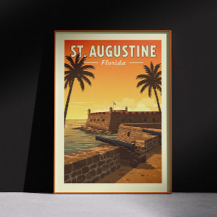 Vintage St. Augustine Florida Poster