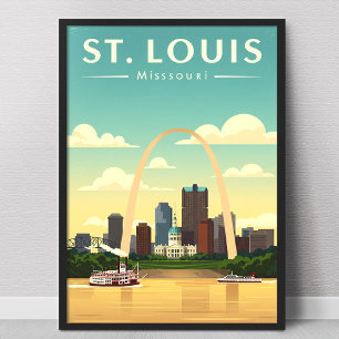 Vintage St. Louis Missouri Poster