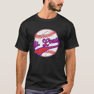 Vintage St Louis Stadtbild Baseball Für Männer Fra T-Shirt
