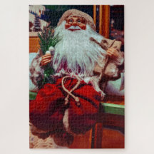 Vintage St. Nikolaus mit Geschenken | Weihnachts-P