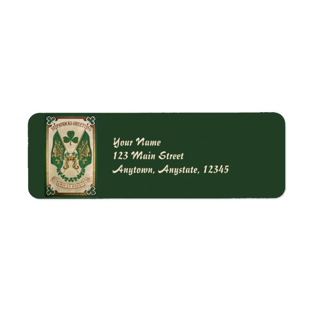Vintage St. Patricks Day Address Labels (Vorne)