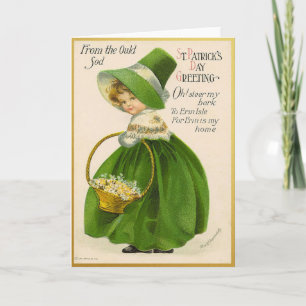 Vintage St Patrick's Day Card Karte