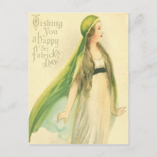 Vintage St Patrick's Day Card Postkarte