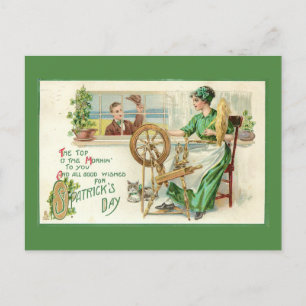 Vintage St. Patrick's Day Feiertagspostkarte