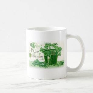 Vintage St. Patrick's Day Gruß Kaffeetasse
