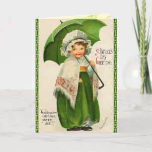 Vintage St. Patrick's Day Grußkarte Karte