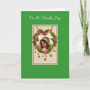 Vintage St. Patrick's Day Grußkarte Karte