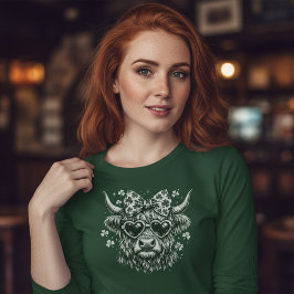 Vintage St. Patrick's Day Highland Cow T-Shirt