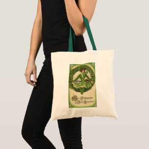 Vintage St. Patrick's Day, Kranz mit irischer Jung Tragetasche