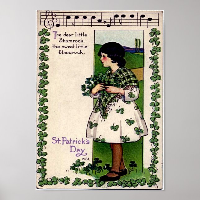Vintage St. Patrick's Day Poster (Vorne)