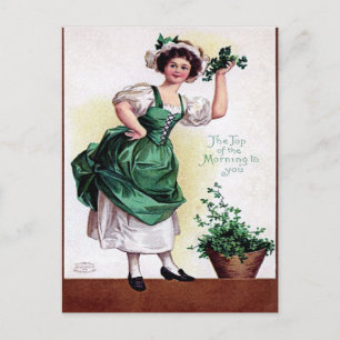 Vintage St. Patrick's Day Postkarte