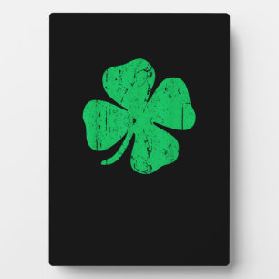 Vintage St. Patrick's Day T-Shirt mit vierblättrig Fotoplatte