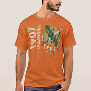 Vintage Staatsflagge von 1907 Oklahoma T-Shirt