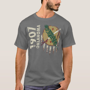 Vintage Staatsflagge von 1907 Oklahoma T-Shirt
