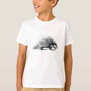 Vintage Stachelschwein-Illustration - T-Shirt