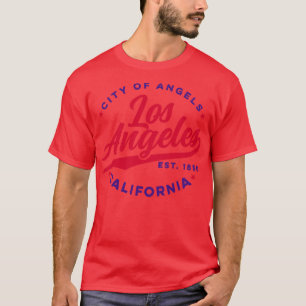 Vintage Stadt Los Angeles Rotes Meer T-Shirt