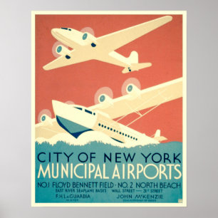 Vintage Stadt New York Reiseplakat Poster