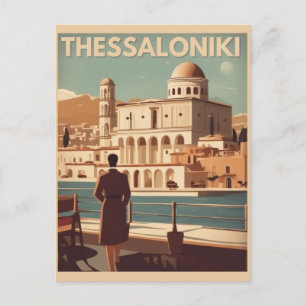 Vintage Stadt Thessaloniki Griechenland Beruf Ande Postkarte
