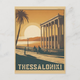 Vintage Stadt Thessaloniki Griechenland Beruf Ande Postkarte